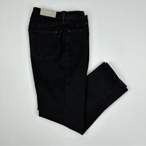 Everlane Women’s NWT Black The Original Cheeky Straight Leg Jean W27-29/L25.5 - Picture 2 of 11